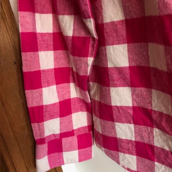 VINEYARD VINES Girls Pink Check Long Sleeve Top L - Picture 6 of 15